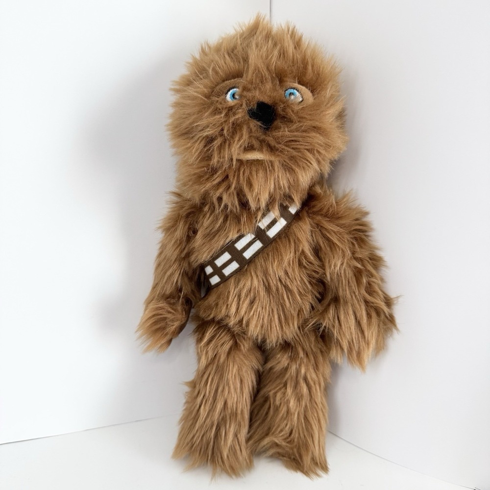 Star Wars Chewbacca 15" Plush Stuffed Animal Chewie Wookiee Blue Eyes Toy